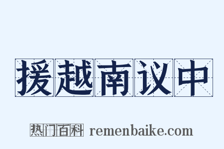 援越南议中是什么意思的图片